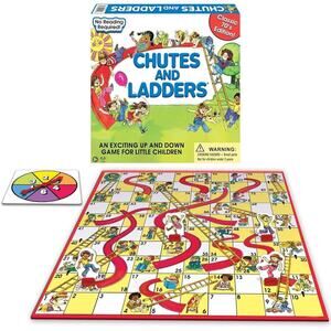 Chutes and Ladders with Retro 1970'S Artwork Ages 3 and Up Board Game